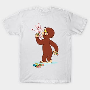 Curious George Drawing T-Shirt